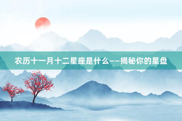 农历十一月十二星座是什么——揭秘你的星盘